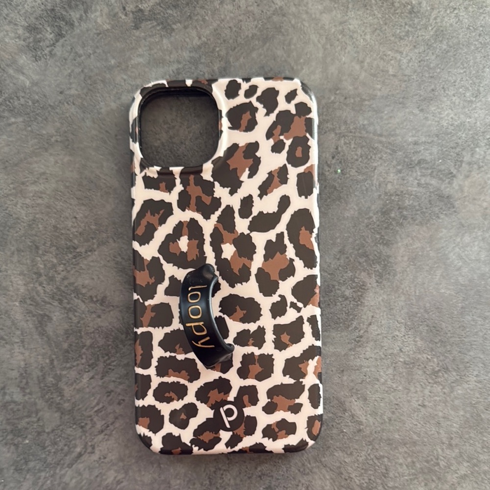 Loopy Leopard Print Phone Case